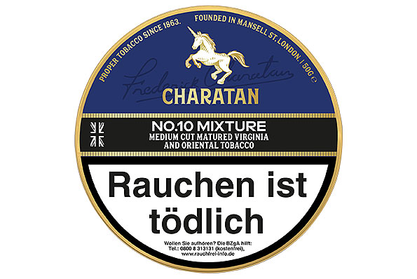 Charatan No.10 Mixture Pipe tobacco 50g Tin Charatan No.10 Mixture Pipe tobacco 50g Tin