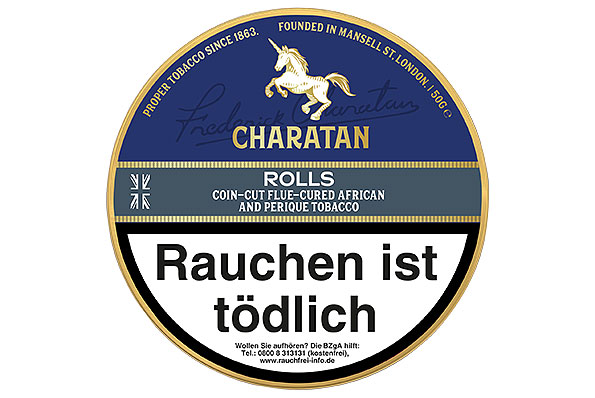 Charatan Rolls Pipe tobacco 50g Tin Charatan Rolls Pipe tobacco 50g Tin