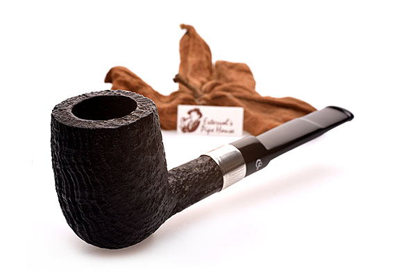 Charatan 3402DC Saddle Billiard 925er Sterling Silver Estate