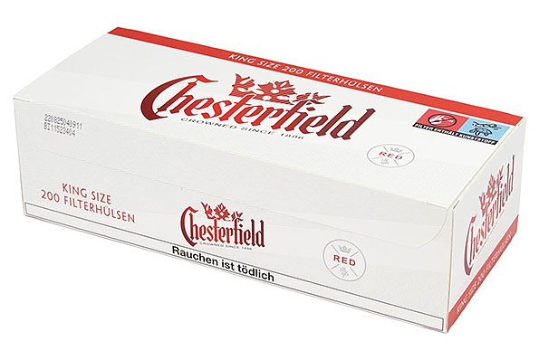 Chesterfield Red King Size Filterh�lsen (200 H�lsen)
