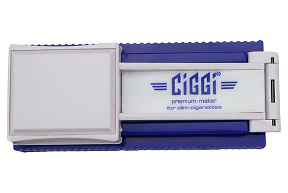 Ciggi Slim blau-weiß Stopfgerät für 6mm Zigarettenhülsen Ciggi Slim blau-weiß Stopfgerät für 6mm Zigarettenhülsen