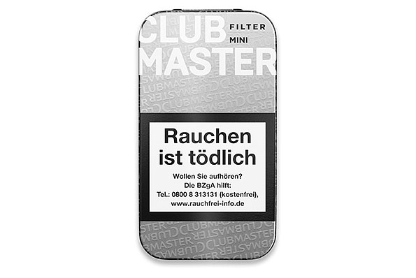 Clubmaster Mini Filter White 5 Cigarillos  Clubmaster Mini Filter White 5 Cigarillos