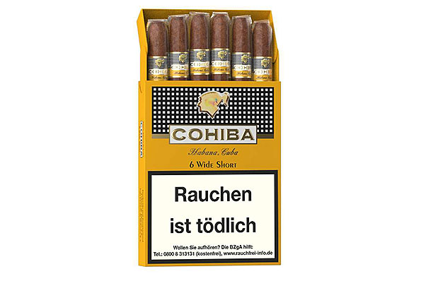 Cohiba Wide Short 6 Cigarillos Cohiba Wide Short 6 Cigarillos