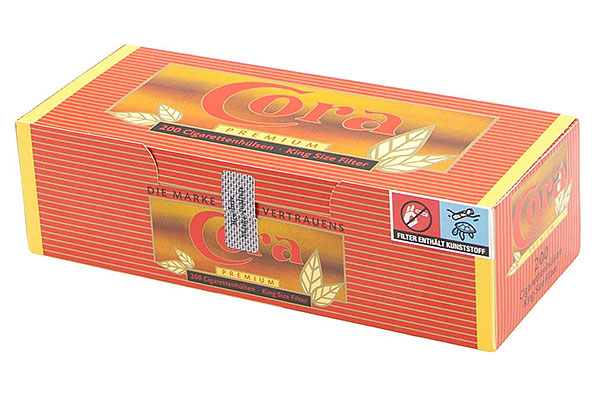 CORA Rot Premium Filterhülsen (200 Hülsen) CORA Rot Premium Filterhülsen (200 Hülsen)