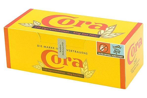 CORA Gelb King Size Filterhülsen (250 Hülsen) CORA Gelb King Size Filterhülsen (250 Hülsen)
