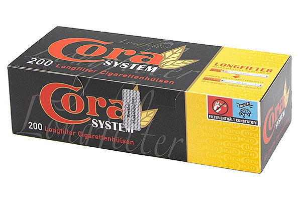 CORA Longfilter Cigarette Tubes (200 tubes) CORA Longfilter Cigarette Tubes (200 tubes)