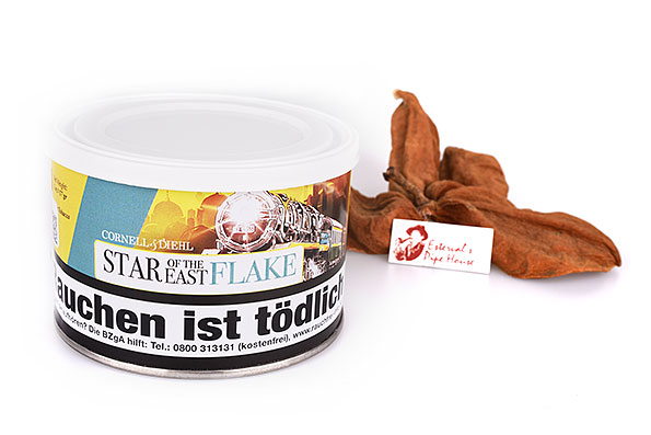 Cornell & Diehl Star of the East Flake Pipe tobacco 57g Tin Cornell & Diehl Star of the East Flake Pipe tobacco 57g Tin