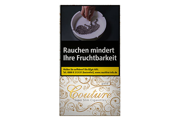Couture Gold 20 Super Slim Zigaretten Couture Gold 20 Super Slim Zigaretten