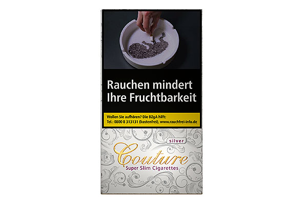 Couture Silver 20 Super Slim Cigarettes Couture Silver 20 Super Slim Cigarettes