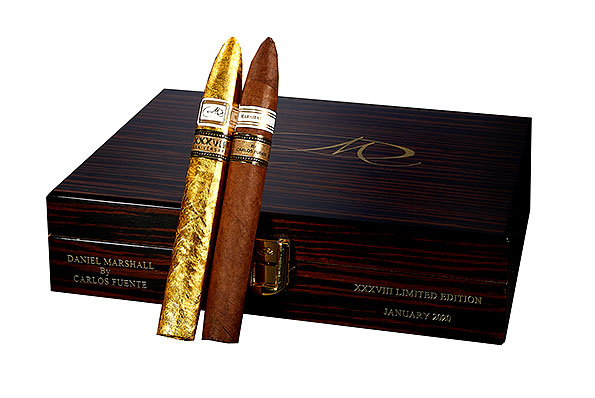 Daniel Marshall by Carlos Fuente XXXVIII (Torpedo) 8 Cigars