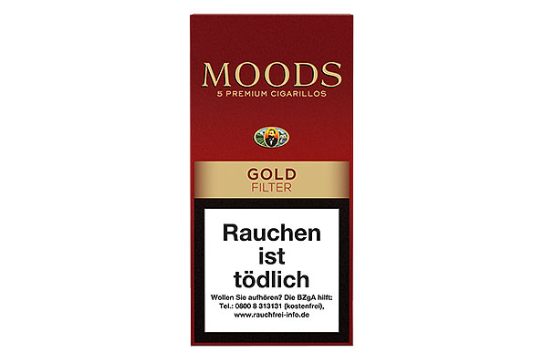 Dannemann Moods Premium 5 Cigarillos Golden - Filter