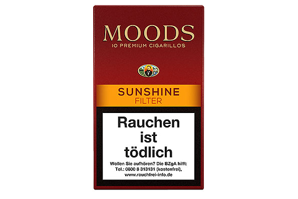 Dannemann Moods Premium 10 Cigarillos Sunshine - Filter