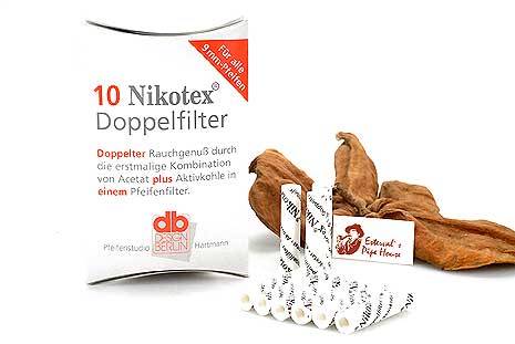 db Design Berlin Nikotex Doppel Aktivkohlefilter 9mm (10 Filter)