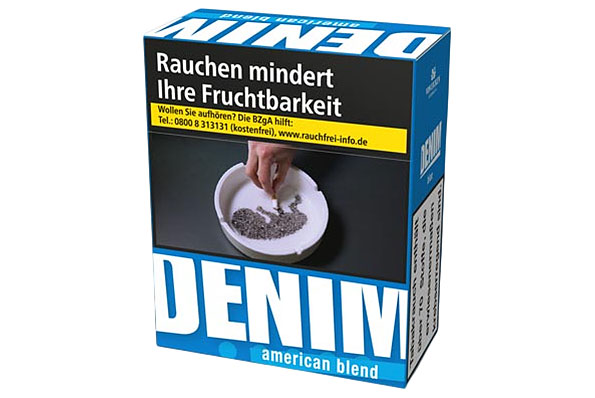 Denim Blue 3XL-Box 40 King Size Zigaretten Denim Blue 3XL-Box 40 King Size Zigaretten