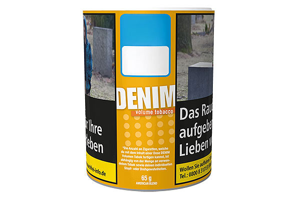Denim American Blend Cigarette tobacco 65g Tin  Denim American Blend Cigarette tobacco 65g Tin