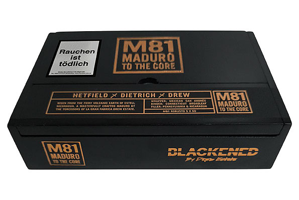 Drew Estate Blackened M81 Robusto 20er Kiste geschlossen
