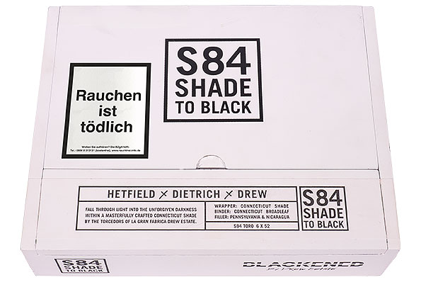 Drew Estate Blackened S84 Toro 20er Kiste geschlossen