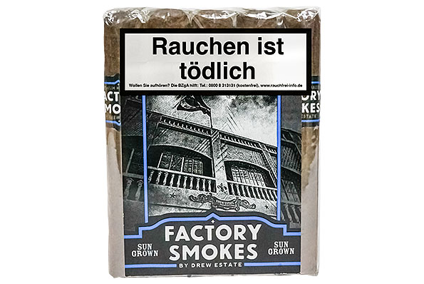 Drew Estate Factory Smokes Sun Grown Robusto 10 Zigarren Drew Estate Factory Smokes Sun Grown Robusto 10 Zigarren