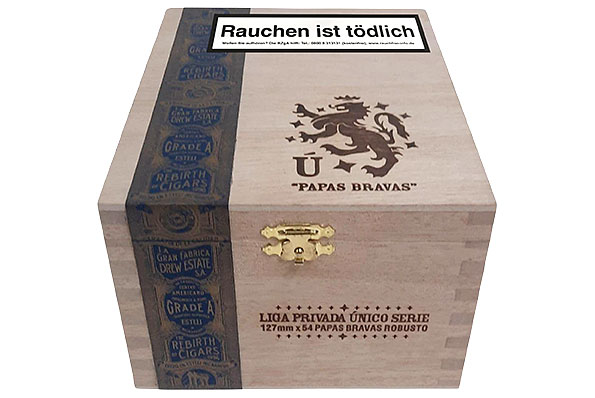 Drew Estate Liga Privada Unico Papas Bravas 20er Kiste geschlossen