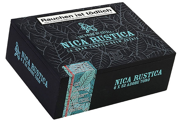 Drew Estate Nica Rustica Adobe Toro 25er Kiste geschlossen