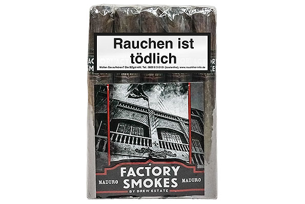 Drew Estate Factory Smokes Maduro Toro (Toro) 10 Zigarren