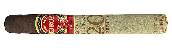 Eiroa First 20 Years Maduro Corona Prensado Nahaufnahme