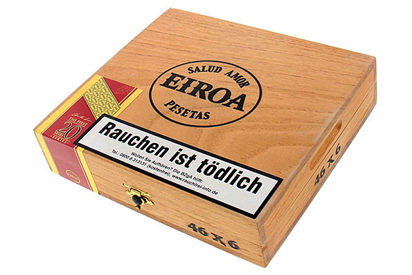 Eiroa First 20 Years Maduro Corona Prensado 20er Kiste geschlossen