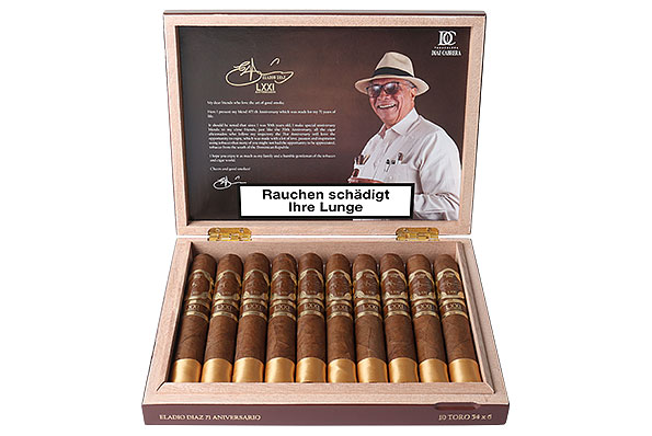 Eladio Diaz 71st Anniversary Limited Edition Toro 10 Zigarren  Eladio Diaz 71st Anniversary Limited Edition Toro 10 Zigarren