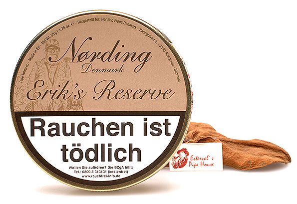 Erik Nørding Erik's Reserve Pipe tobacco 50g Tin  Erik Nørding Erik's Reserve Pipe tobacco 50g Tin