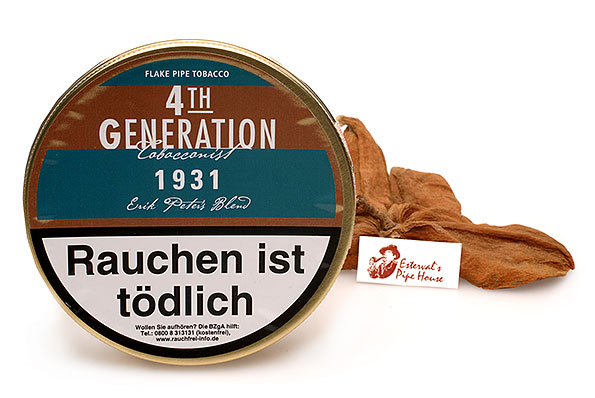 Erik Stokkebye 4th Generation 1931 Pipe tobacco 50g Tin Erik Stokkebye 4th Generation 1931 Pipe tobacco 50g Tin