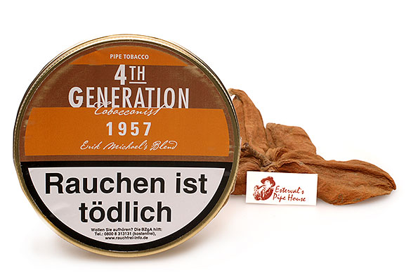 Erik Stokkebye 4th Generation 1957 Pipe tobacco 50g Tin Erik Stokkebye 4th Generation 1957 Pipe tobacco 50g Tin