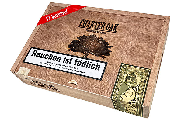 Charter Oak CT Broadleaf Grande 20er Kiste geschlossen