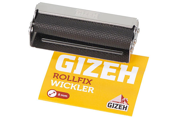 Gizeh schwarz-silber Rollfix Zigarettenroller Gizeh schwarz-silber Rollfix Zigarettenroller