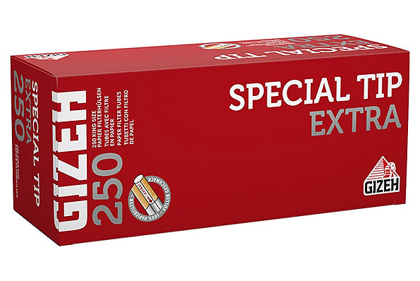 Gizeh Special Tip Extra Red Filter Tubes (250 Tubes) Gizeh Special Tip Extra Red Filter Tubes (250 Tubes)