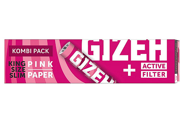 Gizeh Pink King Size Slim Paper + Filter (34 Blätter) Gizeh Pink King Size Slim Paper + Filter (34 Blätter)
