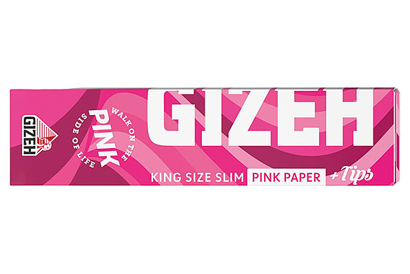 Gizeh Pink Extra Fine King Size Slim + Tips (34 Bl�tter)