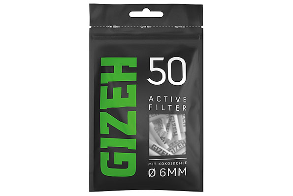 Gizeh Black Aktivkohlefilter 6mm (50 Filter) Gizeh Black Aktivkohlefilter 6mm (50 Filter)