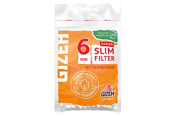 Gizeh Slim Papierfilter 6mm (120 Filter) Gizeh Slim Papierfilter 6mm (120 Filter)
