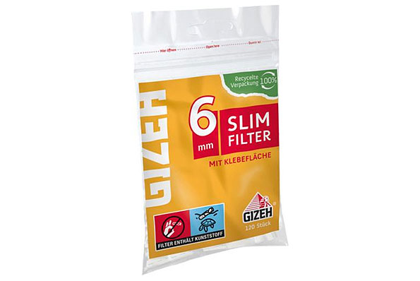 Gizeh Slim Filter 6mm (120 Filter) Gizeh Slim Filter 6mm (120 Filter)