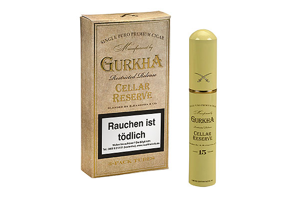 Gurkha Cellar Reserve 15 Years Hedonism Tubo 3 Zigarren Gurkha Cellar Reserve 15 Years Hedonism Tubo 3 Zigarren