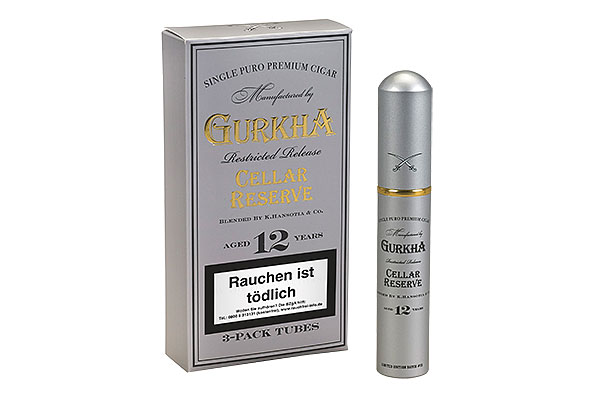 Gurkha Cellar Reserve 12 Years Platinum Hedonism Tubo 3 Cigars Gurkha Cellar Reserve 12 Years Platinum Hedonism Tubo 3 Cigars
