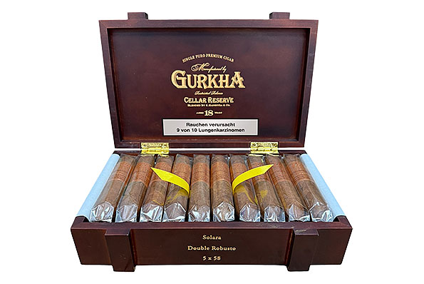 Gurkha Cellar Reserve 18 Years Solara 20 Zigarren Gurkha Cellar Reserve 18 Years Solara 20 Zigarren