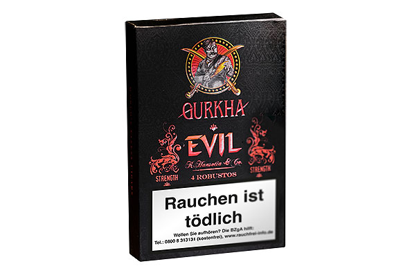 Gurkha Evil Box Robusto Sampler 4 Cigars Gurkha Evil Box Robusto Sampler 4 Cigars