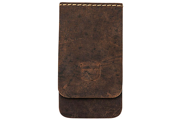 Pipe stand buffalo leather dark brown antique for 1 pipe Pipe stand buffalo leather dark brown antique for 1 pipe