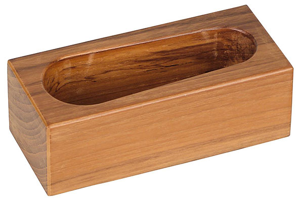Pipe holder teak wood nature/matte for 1 Pipe  Pipe holder teak wood nature/matte for 1 Pipe