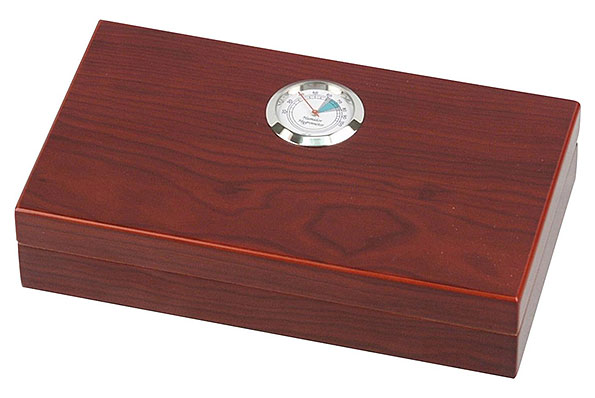 Mini Zigarren-Humidor Pianolack cherry für ca. 4 Zigarren Mini Zigarren-Humidor Pianolack cherry für ca. 4 Zigarren
