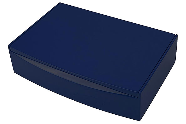Humidor dunkelblau gl�nzend f�r ca. 10 Zigarren