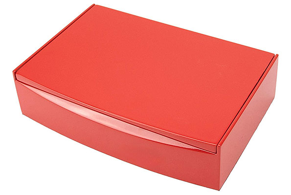 Humidor rot gl�nzend f�r ca. 10 Zigarren