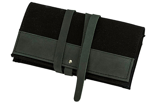 Canvas/Leder schwarz Drehertasche Canvas/Leder schwarz Drehertasche