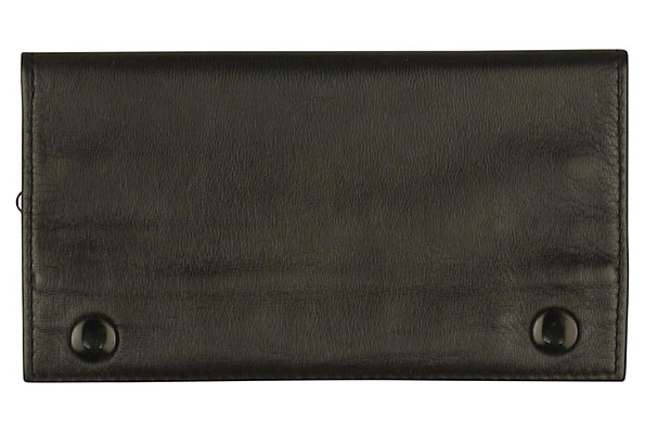 Leder Schwarz 2 Fächer mit Reißverschluss Drehertasche Leder Schwarz 2 Fächer mit Reißverschluss Drehertasche